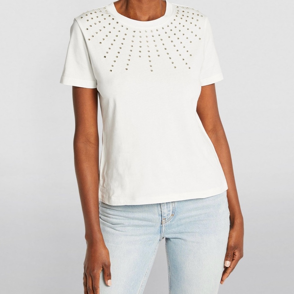 Maje Rhinestone T-Shirt Size 1